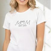 Black Script MOM  Established 20XX  Tシャツ