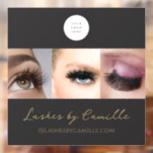 Black Script Photo Lashes Business  ウィンドウサイン (シート2)