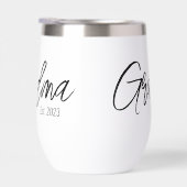 Black Script Typography Grandma Established Year (右面)