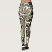 Black Sepia Abstract Leggings レギンス (裏面)