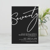 Black Seventy 70th Birthday Party 招待状 (スタンド正面)