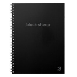 Black Sheep - タイポグラフィーノートブック ノートブック