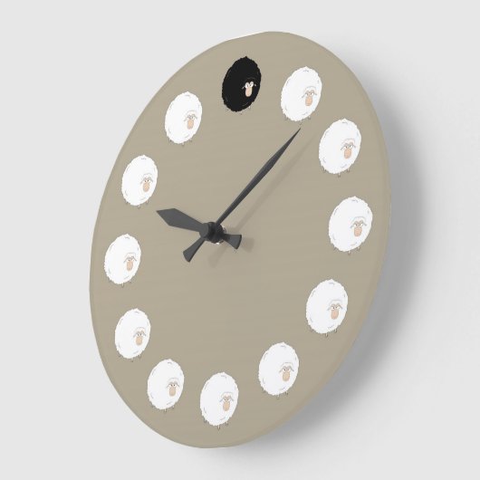 Black sheep ラージ壁時計 (傾斜)