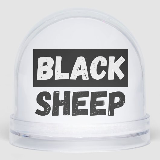 Black Sheep Bold Distressed Rebel Streetwear Art (正面)