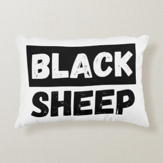 Black Sheep Bold Distressed Rebel Streetwear Art アクセントクッション