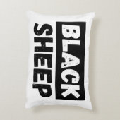 Black Sheep Bold Distressed Rebel Streetwear Art アクセントクッション (裏面(縦))