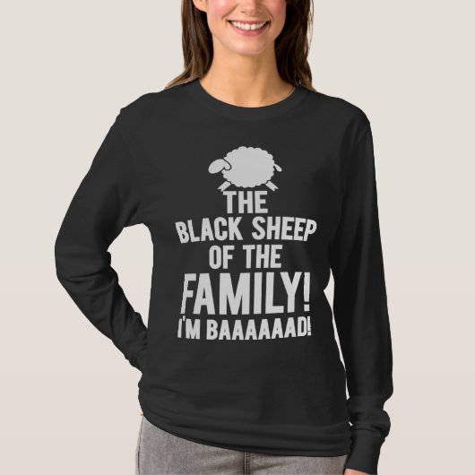 Black Sheep Family I m Baaaaad Toy Tシャツ (正面)