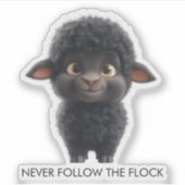 Black Sheep Never Follows The Flock シール (正面)
