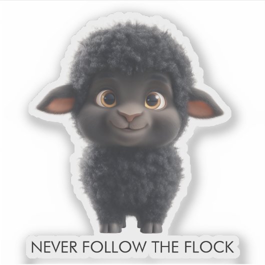 Black Sheep Never Follows The Flock シール (正面)