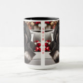 Black Shih Tzu Christmas Coffee Mug Cup マグカップ (中央)