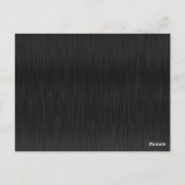 Black Shiny Elegant Sparkly Frame Save the Date ポストカード (裏面)