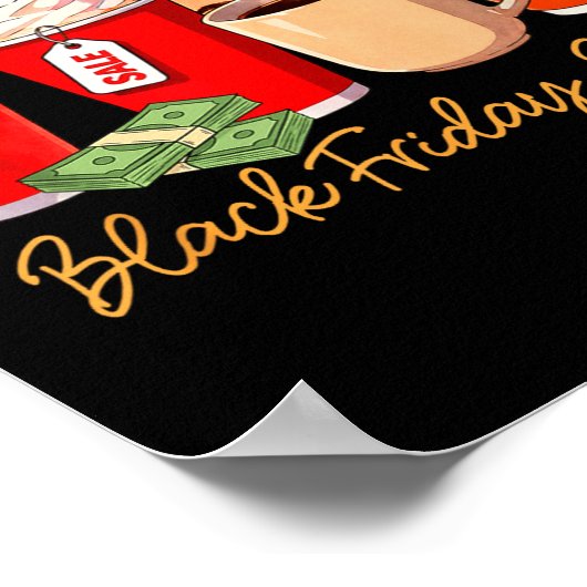 Black Shopng Friday Squad Coffee C Coffee Lover  ポスター (角)