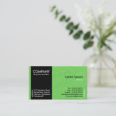 Black SideBand – 緑の紙テクスチャ 名刺 (スタンド正面)