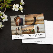 Black Signature Scriptの写真結婚ありがとう サンキューカード