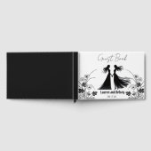 Black Silhouette Wedding Guest ゲストブック (全面)