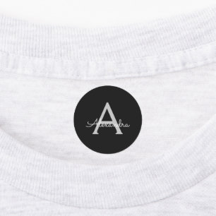 Black Silver モダン Scriptモガーリーノグラム名 ラベル