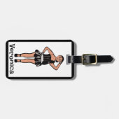 Black Silver Dancer #4 Luggage Tag ラゲッジタグ (正面横)