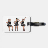 Black Silver Dancer #4 Luggage Tag ラゲッジタグ (裏面横)
