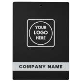Black Silver Logo Template clipboard クリップボード (裏面)