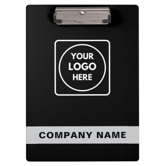 Black Silver Logo Template clipboard クリップボード (正面)