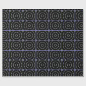 Black Silver n Blue Wrapping Paper ラッピングペーパー (フラット)
