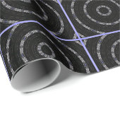 Black Silver n Blue Wrapping Paper ラッピングペーパー (ロールコーナー)
