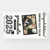 Black Sketch 2025おめでとう写真卒業パーティー 横断幕 (横)