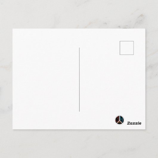 Black ski & winter designs ポストカード (裏面)