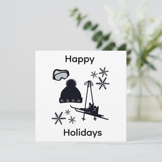 Black ski & winter designs  招待状 (スタンド正面)