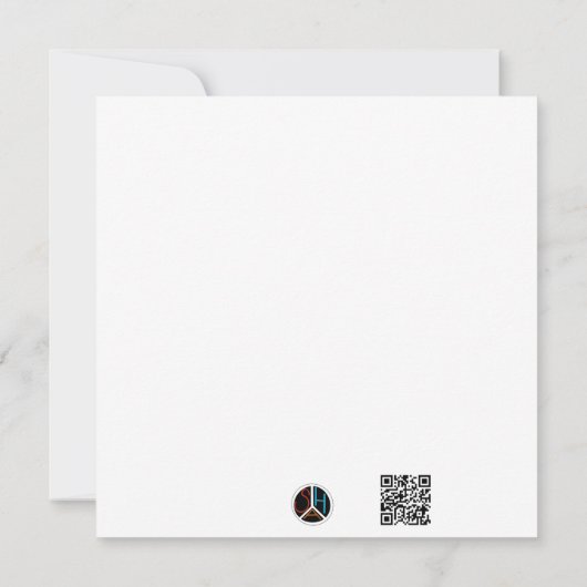 Black ski & winter designs  招待状 (裏面)