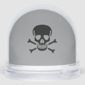 Black Skull gray snow globe (裏面)