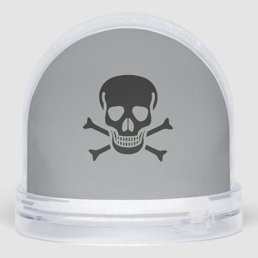 Black Skull gray snow globe (裏面)