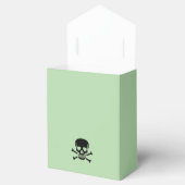 Black Skull green tent favor boxes small フェイバーボックス (オープン)