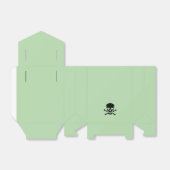 Black Skull green tent favor boxes small フェイバーボックス (折り畳みなし)