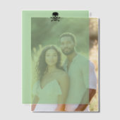 Black Skull green vellum papers ベラム紙招待状 (オフセット (カップル))