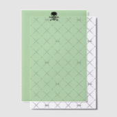 Black Skull green vellum papers ベラム紙招待状 (オフセット (招待状))