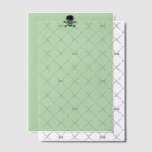 Black Skull green vellum papers ベラム紙招待状 (オフセット (招待状))