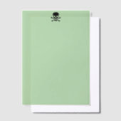 Black Skull green vellum papers ベラム紙招待状 (オフセット)