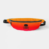 Black Skull neon fanny pack ファニーパック (正面)