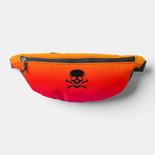 Black Skull neon fanny pack ファニーパック (レイダウン)
