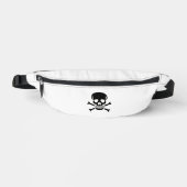 Black Skull white fanny pack ファニーパック (正面)