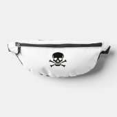 Black Skull white fanny pack ファニーパック (レイダウン)
