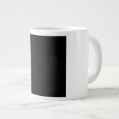 Black Sky Rainbow Stars ジャンボコーヒーマグカップ (正面右)