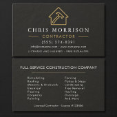 Black Slate Stone Building Construction  名刺