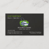 Black Slate Stone Green Lawn Care Service 名刺 (正面)