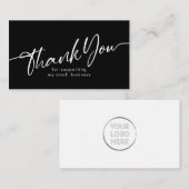Black Small Businessサポートをありがとう ノートカード (正面/裏面)