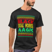 Black Social Worker Magic Social Work Graduation M Tシャツ (正面)