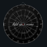 Black solid add name text message here throw pillo ダーツボード<br><div class="desc">Design</div>