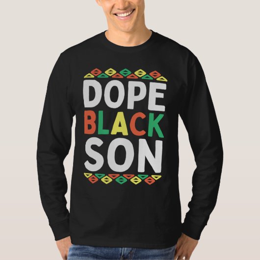 Black Son African American Black History Month Pri Tシャツ (正面)