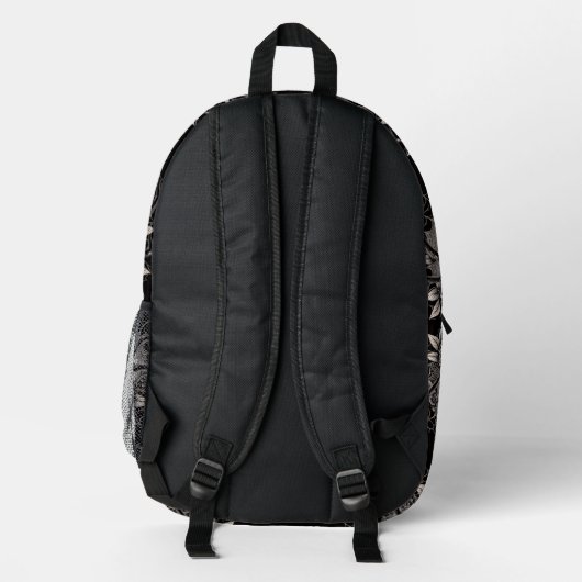 Black Spider Backpack プリントバックパック (裏面)